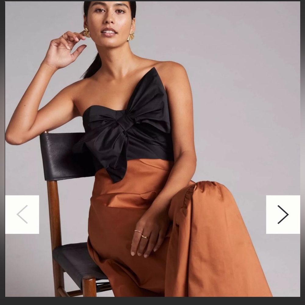 ANTHROPOLOGIE HUTCH BOW TIE MAXI DRESS $140